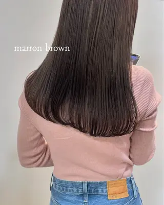 セミロング カラー 表参道/髪質改善・ 透明感 colorのヘアスタイル