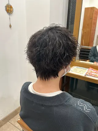 ショート ma am zee所属・篠原一成/ メンズパーマ特化のヘアスタイル