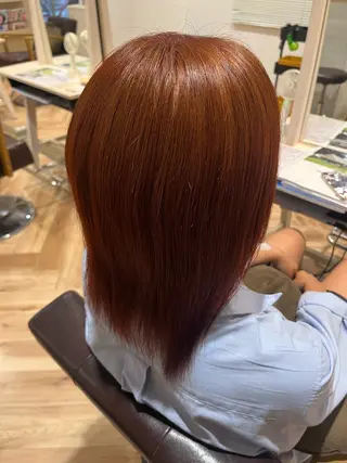ミディアム カラー 田村 桃々のヘアスタイル