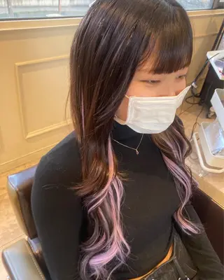 ミディアム エクステブリーチ矯正 griFFicaのヘアスタイル