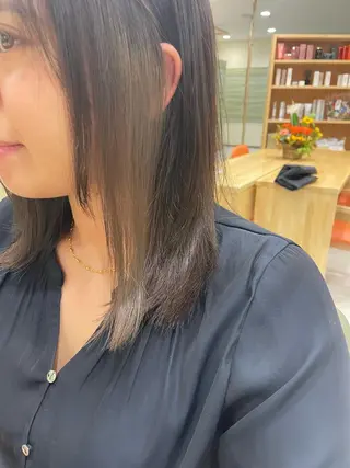 セミロング カラー 韓国ヘア/レイヤー/ 暖色カラー/ Aiのヘアスタイル