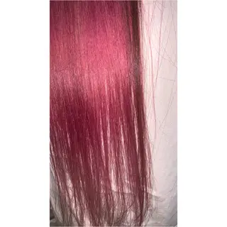 ロング カラー 6Dエクステ/シール エクステ/かんなのヘアスタイル