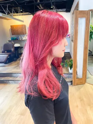 セミロング カラー 髪質改善/ブリーチ 田代 龍我のヘアスタイル