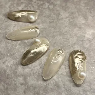 セミロング ネイル RIONnail(リオンネイル)所属・RIONnail Yurikaのネイルデザイン