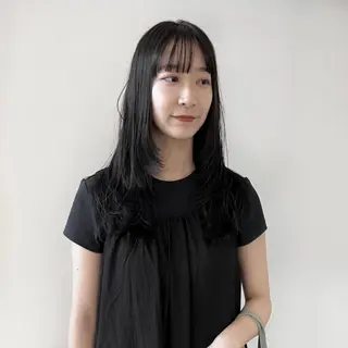 ミディアム 小山夕稀/ニュアンス パーマ/新城のヘアスタイル