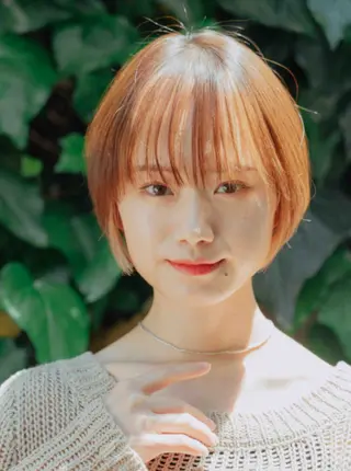 ショート ブリーチなしWカラー /酸性ストレート河本のヘアスタイル