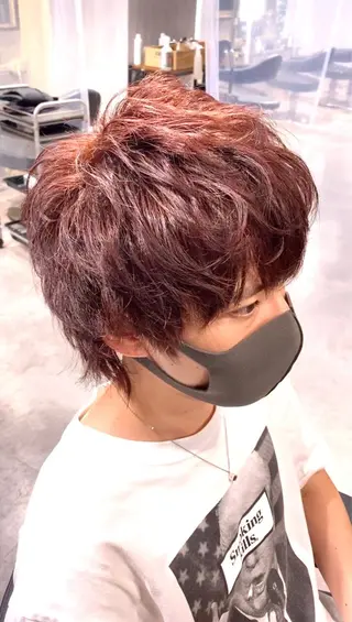 カラー メンズ Loy所属・メンズヘアの達人 パーマ 縮毛矯正🔷のヘアスタイル