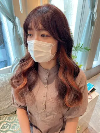 ロング カラー 韓国ヘア特化型美容師 カワノマイ🇰🇷のヘアスタイル
