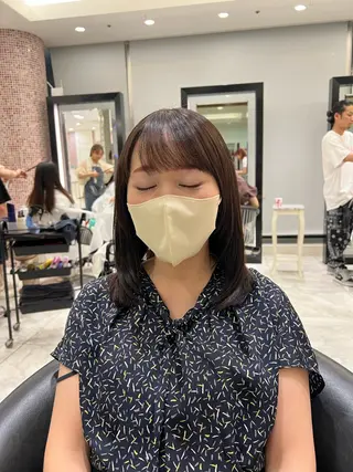 ミディアム パーマ 大人girly／ 銀座RINOSEのヘアスタイル