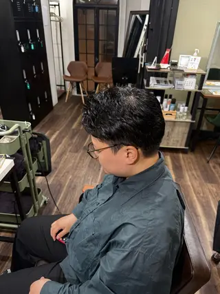 メンズ メンズカット縮毛矯正 スパイラルShionのヘアスタイル