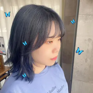 ミディアム カラー SOY-KUFU高田馬場所属・レイヤー♡艶髪♡ 韓国風♡加藤あゆみのヘアスタイル