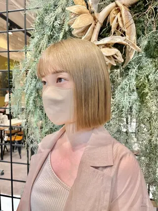 ミディアム カラー ヘアアレンジ ネイル マツエク・マツパ 韓国マツエク/まつパ 🎀misaki🎀のマツエク・マツパデザイン