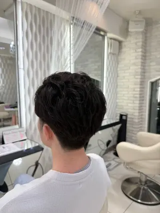 ショート パーマ メンズ 🔥men's🔥 三上 拓真のヘアスタイル