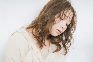 ミディアム ボブ/透明感カラー 岸本涼奈のヘアスタイル