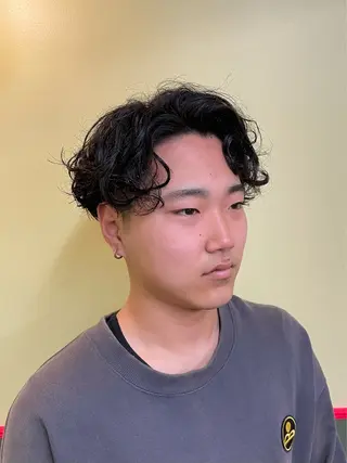 パーマ メンズ 田中 魁人のヘアスタイル