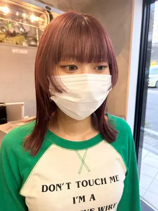 セミロング カラー Haru/THREE …by velvetのヘアスタイル