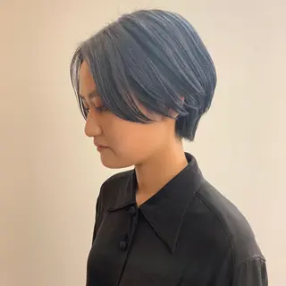 ショート 艶髪color💎髪 質改善ストレート大吉のヘアスタイル