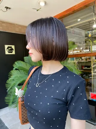 ショート なぎ🌿.∘[ボブ, ニュアンスカラー]のヘアスタイル