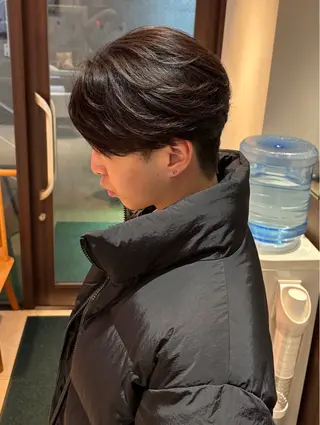 ショート パーマ メンズ カルマパーマ韓国ヘア shiryuのヘアスタイル