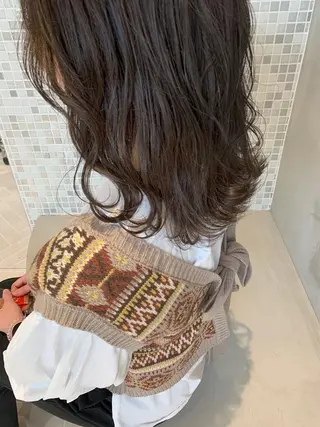 セミロング 韓国ヘア/耳ツボジュ エリー♡ayumuのヘアスタイル