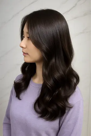 パーマ コテ巻き風パーマ /艶カラー/ナオ👾のヘアスタイル