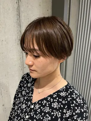 ショート カラー 傷ませないカラー・ ボブ・リクト💥のヘアスタイル