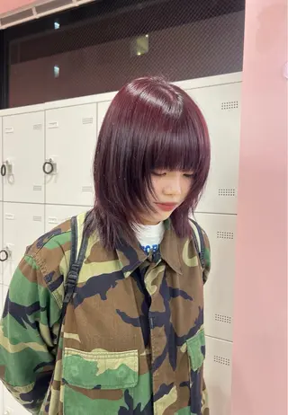 ミディアム レイヤーカット/ケ アブリーチ/Moeのヘアスタイル