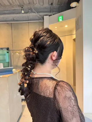 ヘアアレンジ 中瀬愛梨 /河原町/ハイトーンのヘアスタイル