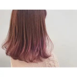 ミディアム カラー なかにし まゆみのヘアスタイル