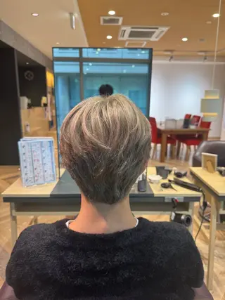 ショート カラー メンズ メンズ特化/ センターパート/八谷のヘアスタイル