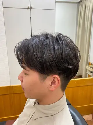 ショート パーマ メンズ ヘアサロン大野帝国ホテル店所属・ONO帝国ホテル店 森　敦生のヘアスタイル