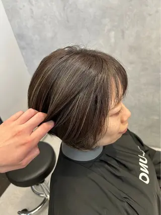 ショート カラー 脱白髪染め❕白髪 ぼかし特化🌟ヨコタのヘアスタイル