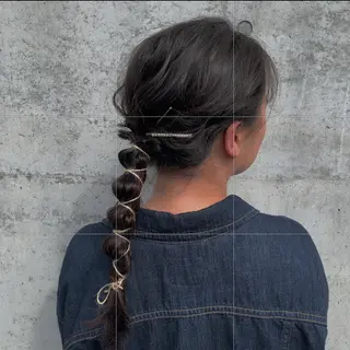 ミディアム ヘアアレンジ 🧸 サトウサクネ🧸のヘアスタイル