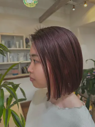 ショート カラー KAKERU/ボブ/ ショート/パーマ🌱のヘアスタイル