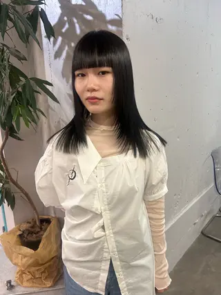 ロング longカットモデル 募集中 anjuのヘアスタイル