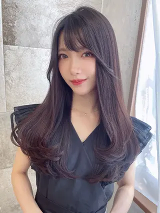 ロング Kanami/韓国風 /艶カラーのヘアスタイル