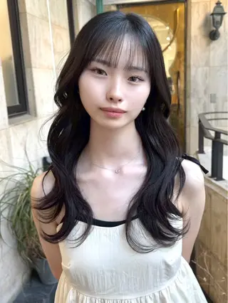 ロング 毛流れレイヤーカット Yudaiのヘアスタイル