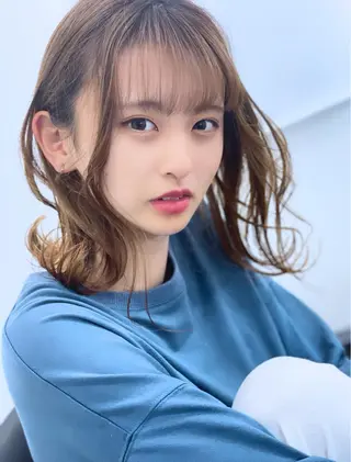 ミディアム カラー 柿本拓【全席完全個室 ログネオン】のヘアスタイル