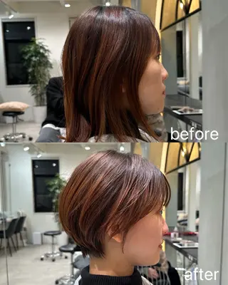 ショート taiga ショート /レイヤー/矯正🌈のヘアスタイル