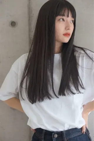 ロング カラー 韓国/レイヤーカット 髪質改善特化のヘアスタイル