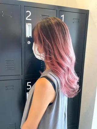 セミロング カラー 田中   麗彩也のヘアスタイル