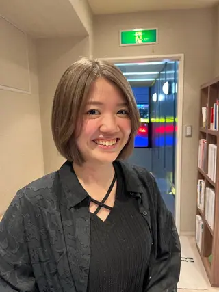 ミディアム カラー dogstar小林諒 レイヤー/パーマのヘアスタイル