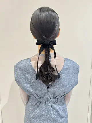 セミロング ヘアアレンジ ヘアアレンジ支持率 No.1🥇RIKOのヘアスタイル