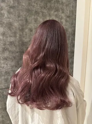 ロング カラー あんどう ゆうかのヘアスタイル