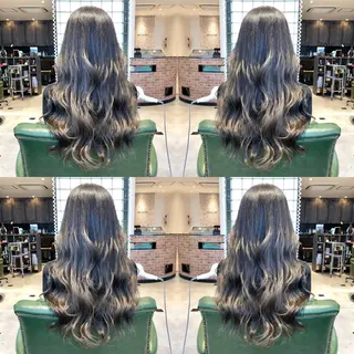 ロング カラー パーマ ヘアアレンジ tocca所属・毎月通える価格♪ 杉本真基のヘアスタイル