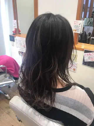 ロング カラー アザマ　ヤスカツ _rosso 川口のヘアスタイル