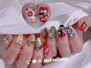 ネイル MxS Nail 【長さだし/フィルイン/マグネット/ワンホンネイル/韓国ネイル/パラジェル】所属・M×S Nail みなのネイルデザイン