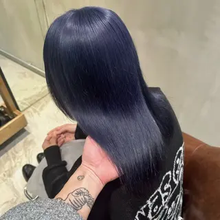 セミロング カラー Ma cherie by Lond所属・ハイトーン/ブリーチ ミルクティーAikaのヘアスタイル
