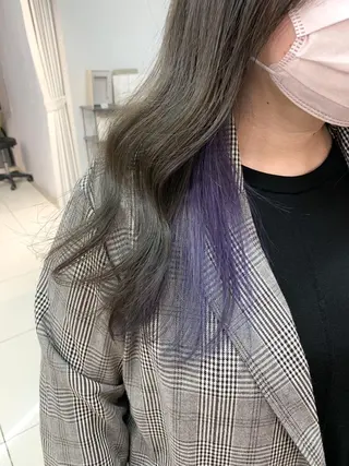 セミロング カラー raika .のヘアスタイル