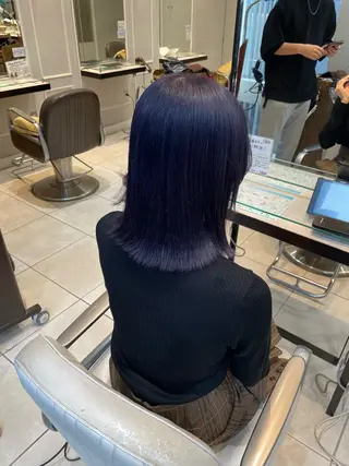 ミディアム 🩶赤み消しカラー 🐈‍⬛荻野美思🐾のヘアスタイル